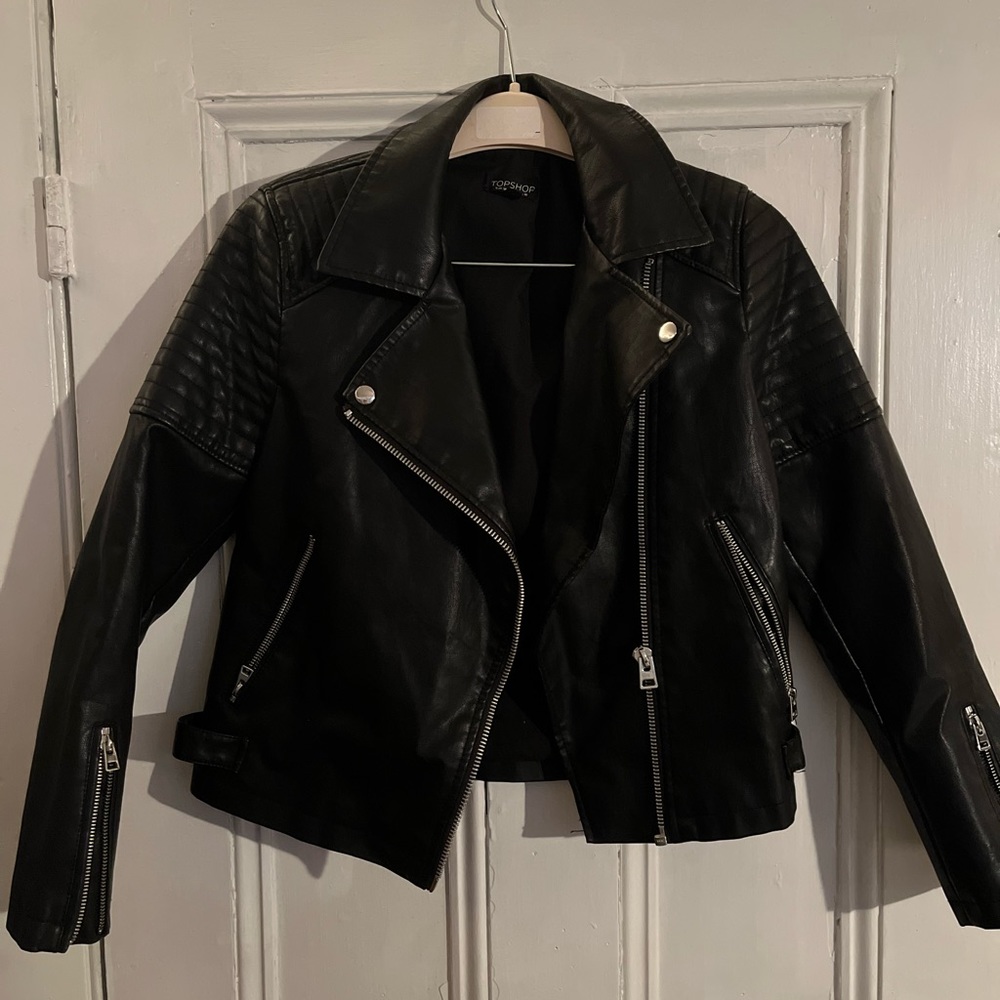 Topshop leather jacket